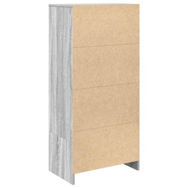 vidaXL Ντουλάπι με συρτάρι 55,5x34x119,5cm Ξύλινο μηχανουργικό ξύλο 1 τεμ.