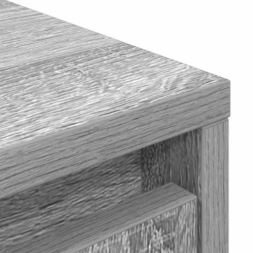 vidaXL Ντουλάπι με συρτάρι 55,5x34x119,5cm Ξύλινο μηχανουργικό ξύλο 1 τεμ.