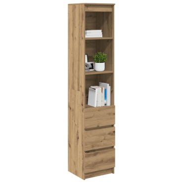 vidaXL Ντουλάπι Αρτισιανή Δρυς 37,5x35x180cm από Επεξεργασμένο Ξύλο 1 τεμ.