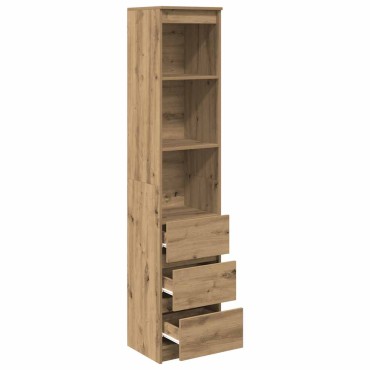 vidaXL Ντουλάπι Αρτισιανή Δρυς 37,5x35x180cm από Επεξεργασμένο Ξύλο 1 τεμ.