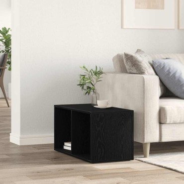 Κουτί αποθήκευσης vidaXL LP Μαύρη βελανιδιά 71x34x36cm