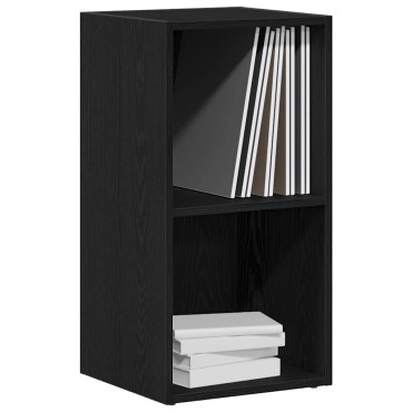 Κουτί αποθήκευσης vidaXL LP Μαύρη βελανιδιά 71x34x36cm