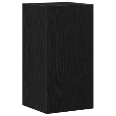 Κουτί αποθήκευσης vidaXL LP Μαύρη βελανιδιά 71x34x36cm