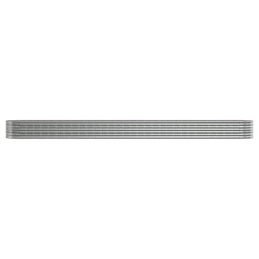 vidaXL Ζαρντινιέρα Ασημί 512x80x36 εκ. Ατσάλι με Ηλεκτρ. Βαφή Πούδρας