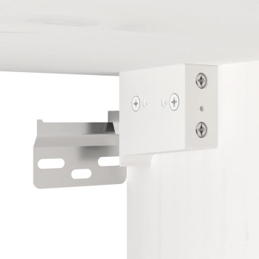 vidaXL Ντουλάπια Τοίχου 2 τεμ. Λευκά 100x30x35cm Μασίφ Ξύλο Πεύκου