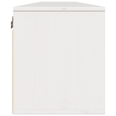 vidaXL Ντουλάπια Τοίχου 2 τεμ. Λευκά 100x30x35cm Μασίφ Ξύλο Πεύκου