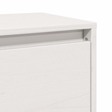 vidaXL Ντουλάπια Τοίχου 2 τεμ. Λευκά 100x30x35cm Μασίφ Ξύλο Πεύκου