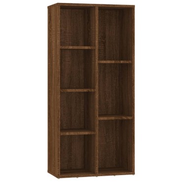vidaXL Βιβλιοθήκη Καφέ Δρυς 50x25x106cm 1 τεμ.