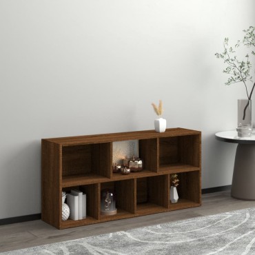 vidaXL Βιβλιοθήκη Καφέ Δρυς 50x25x106cm 1 τεμ.