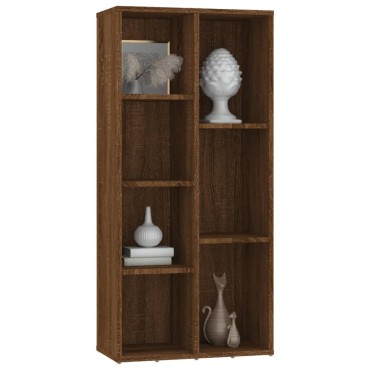 vidaXL Βιβλιοθήκη Καφέ Δρυς 50x25x106cm 1 τεμ.