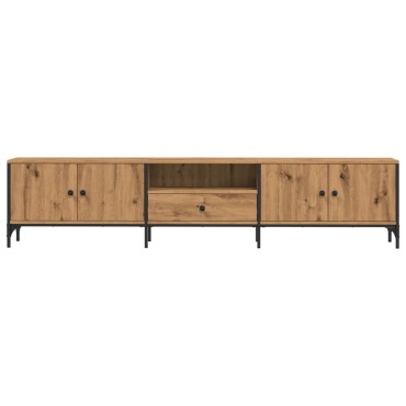 vidaXL Έπιπλο Τηλεόρασης με Συρτάρι Δρυς 200x25x44cm Επεξ. Ξύλο
