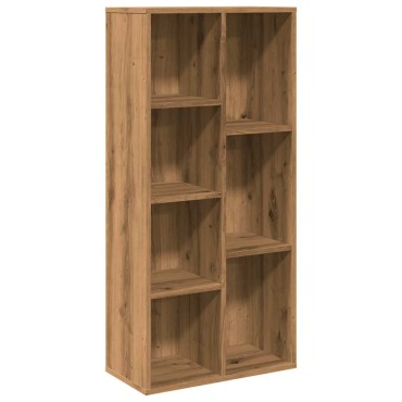 vidaXL Ντουλάπι βιβλίων Βελανιδιά τεχνίτη 50x25x104cm 1 τεμ.