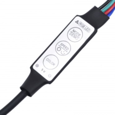 vidaXL Έπιπλο Τηλεόρασης με LED Sonoma Δρυς 290x36,5x40cm