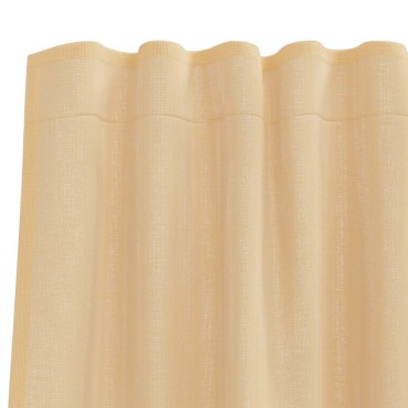 vidaXL Κουρτίνες Voile με βρόχους 2 τεμάχια Άμμος 140x225cm