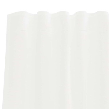 vidaXL Κουρτίνες Voile με βρόχους 2 τεμάχια Λευκό 140x245cm
