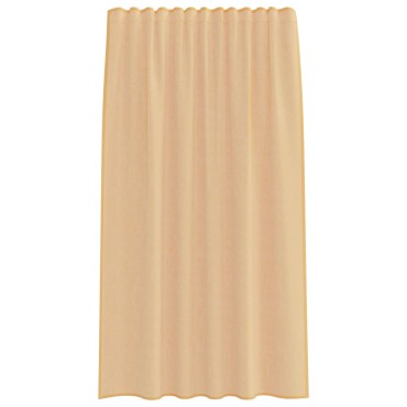 vidaXL Κουρτίνες Voile με βρόχους 2 τεμάχια Άμμος 140x175cm