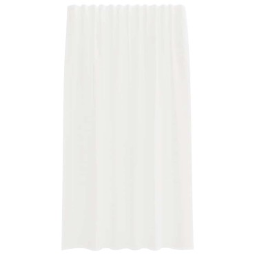 vidaXL Κουρτίνες Voile με βρόχους 2 τεμάχια Λευκό 140x175cm