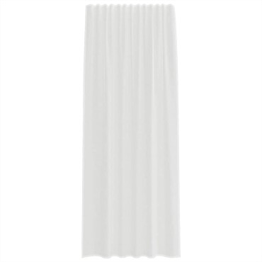 vidaXL Κουρτίνες Voile με βρόχους 2 τεμάχια Λευκό 140x225cm
