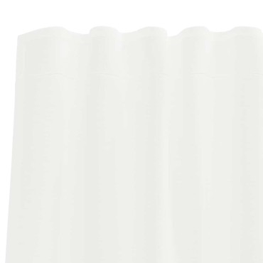 vidaXL Κουρτίνες Voile με βρόχους 2 τεμάχια Λευκό 140x225cm
