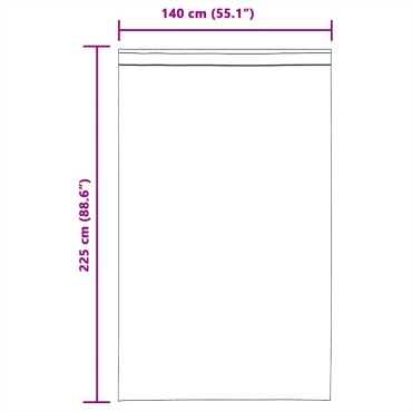 vidaXL Κουρτίνες Voile με βρόχους 2 τεμάχια Λευκό 140x225cm