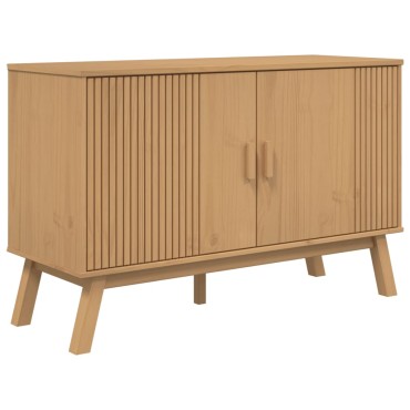 vidaXL Μπουφές OLDEN Καφέ 114x43x73,5cm από Μασίφ Ξύλο Πεύκου 1 τεμ.
