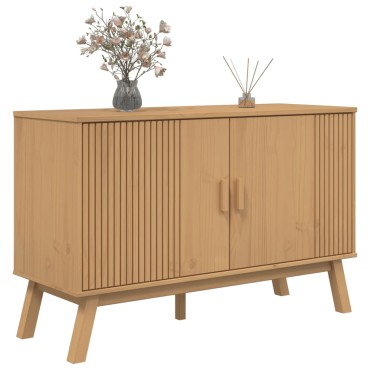 vidaXL Μπουφές OLDEN Καφέ 114x43x73,5cm από Μασίφ Ξύλο Πεύκου 1 τεμ.