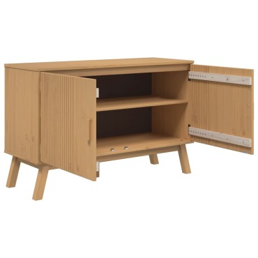 vidaXL Μπουφές OLDEN Καφέ 114x43x73,5cm από Μασίφ Ξύλο Πεύκου 1 τεμ.