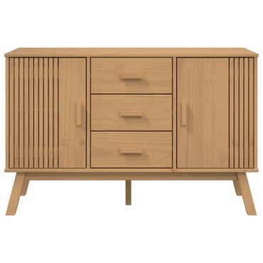 vidaXL Μπουφές OLDEN Καφέ 114x43x73,5cm από Μασίφ Ξύλο Πεύκου 1 τεμ.