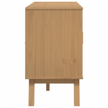 vidaXL Μπουφές OLDEN Καφέ 114x43x73,5cm από Μασίφ Ξύλο Πεύκου 1 τεμ.