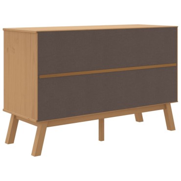 vidaXL Μπουφές OLDEN Καφέ 114x43x73,5cm από Μασίφ Ξύλο Πεύκου 1 τεμ.