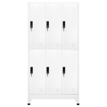 vidaXL Φοριαμός Λευκός 90x45x180cm Ατσάλινος 1 τεμ.