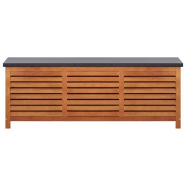 vidaXL Μπαούλο Αποθήκευσης Κήπου 150x50x55cm Μασίφ Ξύλο Ευκαλύπτου 1 τεμ.