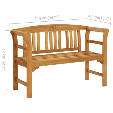 vidaXL Παγκάκι Κήπου από Μασίφ Ξύλο Ακακίας 96x41,5cm 1 τεμ.