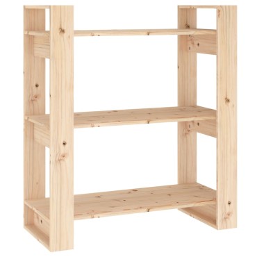 vidaXL Βιβλιοθήκη/Διαχωριστικό Χώρου 80x35x91cm Μασίφ Ξύλο Πεύκου 1 τεμ.