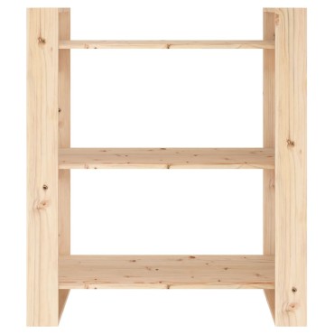 vidaXL Βιβλιοθήκη/Διαχωριστικό Χώρου 80x35x91cm Μασίφ Ξύλο Πεύκου 1 τεμ.
