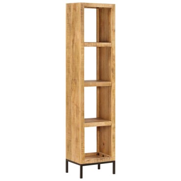 vidaXL Βιβλιοθήκη 40x30x175cm από Μασίφ Ξύλο Μάνγκο 1 τεμ.