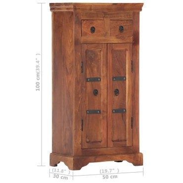 vidaXL Ντουλάπι / Ψηλός Μπουφές 50x30x100cm Μασίφ Ξύλο Ακακίας 1 τεμ.