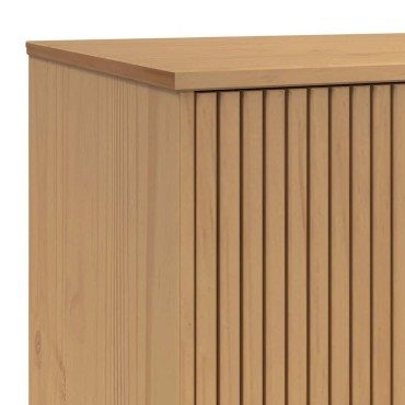 vidaXL Έπιπλο Τηλεόρασης OLDEN Καφέ 114x43x57cm Μασίφ Ξύλο Πεύκου