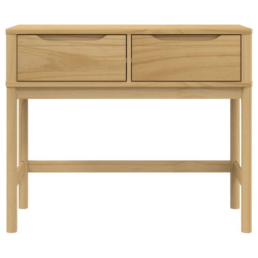 vidaXL Τραπέζι Κονσόλα FLORO Καφέ Κεριού 89,5x36,5x73cm Μασίφ Πεύκο 1 τεμ.
