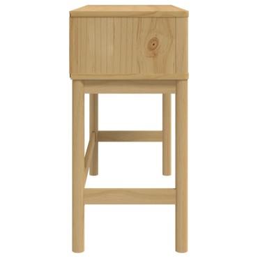 vidaXL Τραπέζι Κονσόλα FLORO Καφέ Κεριού 89,5x36,5x73cm Μασίφ Πεύκο 1 τεμ.