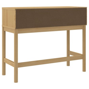 vidaXL Τραπέζι Κονσόλα FLORO Καφέ Κεριού 89,5x36,5x73cm Μασίφ Πεύκο 1 τεμ.