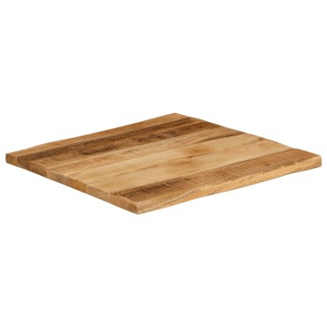 vidaXL Επιφάνεια Τραπεζιού 80x80x3,8cm Live Edge Μασίφ Ξύλο Μάνγκο 1 τεμ.