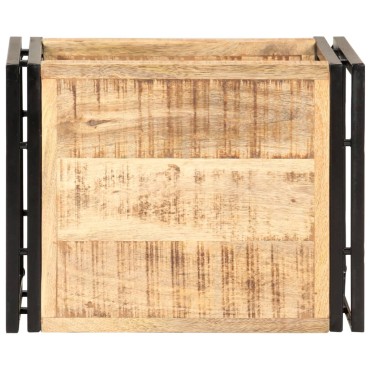 vidaXL Τραπεζάκι Βοηθητικό 40x30x40cm Ακατέργαστο Ξύλο Μάνγκο 1 τεμ.