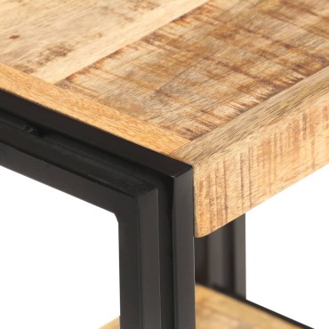 vidaXL Τραπεζάκι Βοηθητικό 40x30x40cm Ακατέργαστο Ξύλο Μάνγκο 1 τεμ.