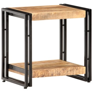 vidaXL Τραπεζάκι Βοηθητικό 40x30x40cm Ακατέργαστο Ξύλο Μάνγκο 1 τεμ.