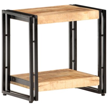 vidaXL Τραπεζάκι Βοηθητικό 40x30x40cm Ακατέργαστο Ξύλο Μάνγκο 1 τεμ.
