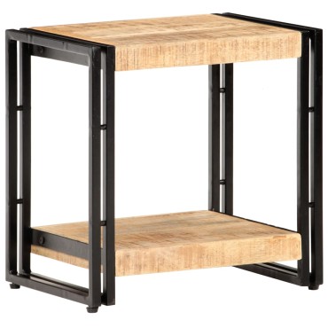 vidaXL Τραπεζάκι Βοηθητικό 40x30x40cm Ακατέργαστο Ξύλο Μάνγκο 1 τεμ.
