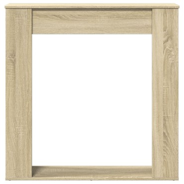 vidaXL Πλαίσιο Τζακιού Sonoma Δρυς 100x20x100 εκ. από Επεξ. Ξύλο