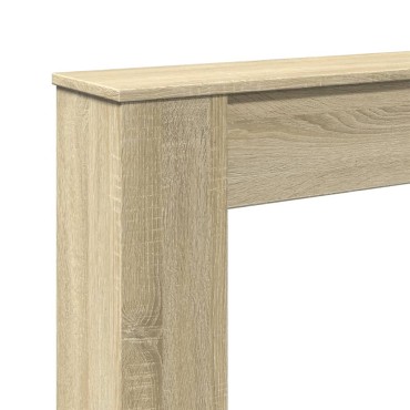 vidaXL Πλαίσιο Τζακιού Sonoma Δρυς 100x20x100 εκ. από Επεξ. Ξύλο