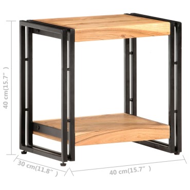 vidaXL Τραπεζάκι Βοηθητικό 40x30x40cm Μασίφ Ξύλο Ακακίας 1 τεμ.